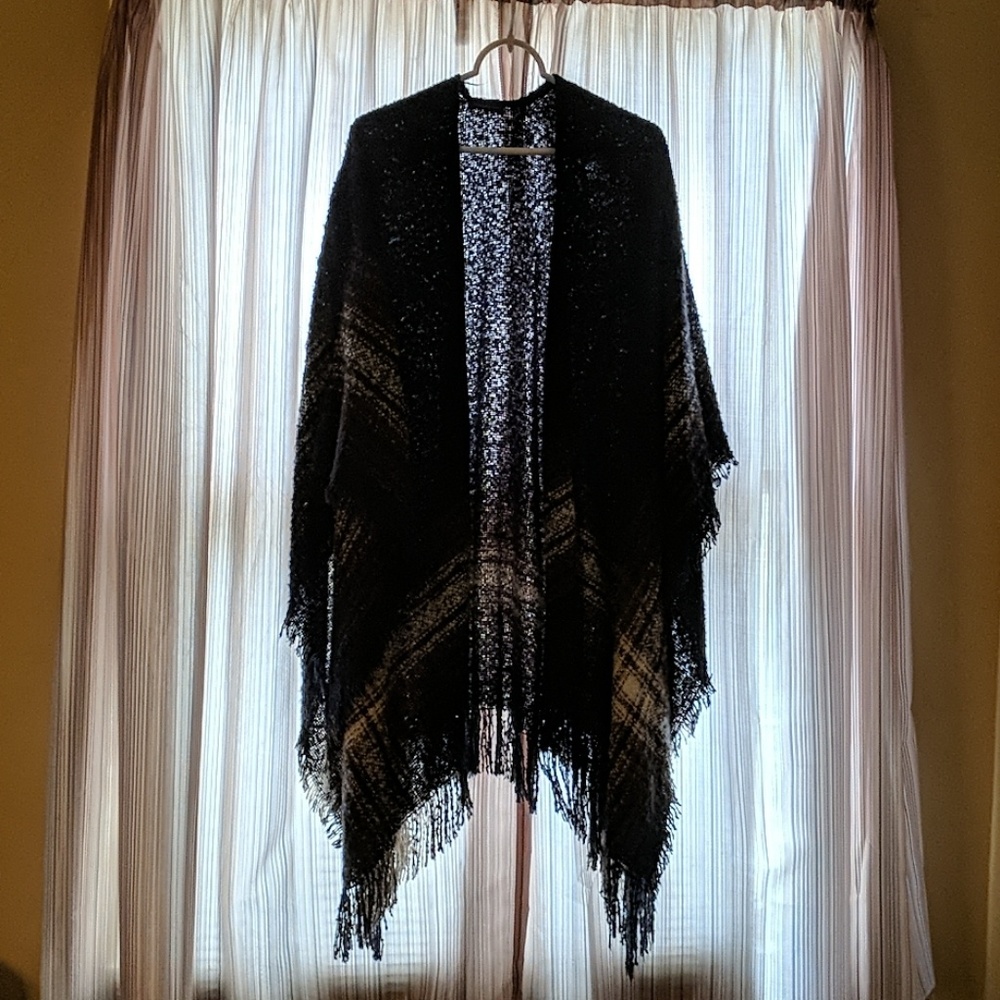 Navy Blue Ruana